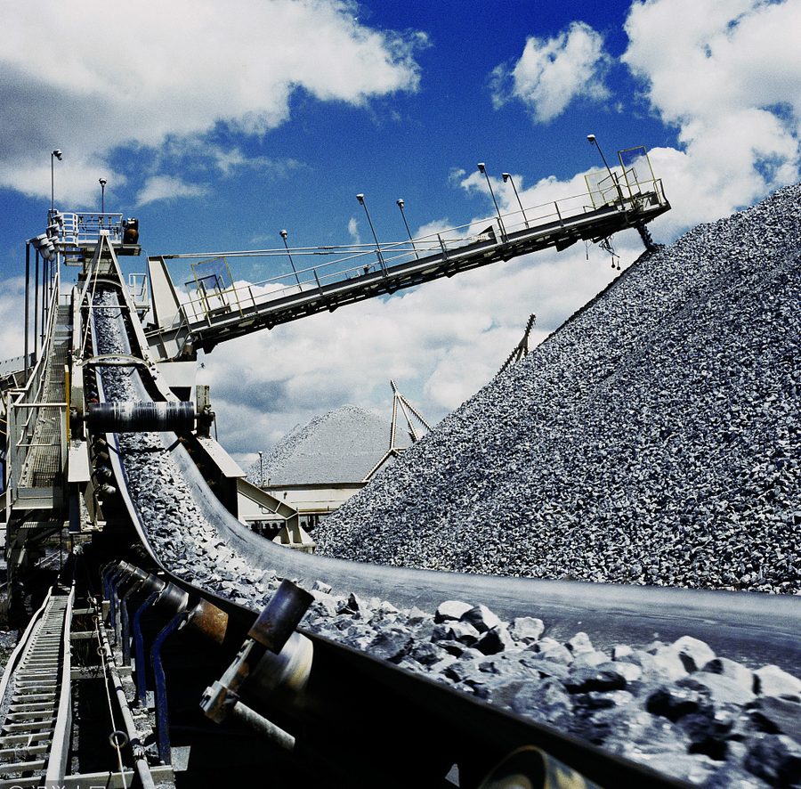 High abrasion resistant conveyor belt in quarry operation