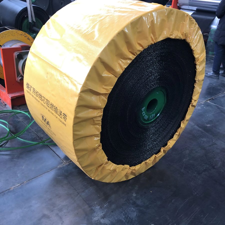 Flame retardant FRAS conveyor belt roll for coal mine